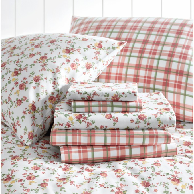 Vintage Rose 2-Pack Microfiber Sheets, , large