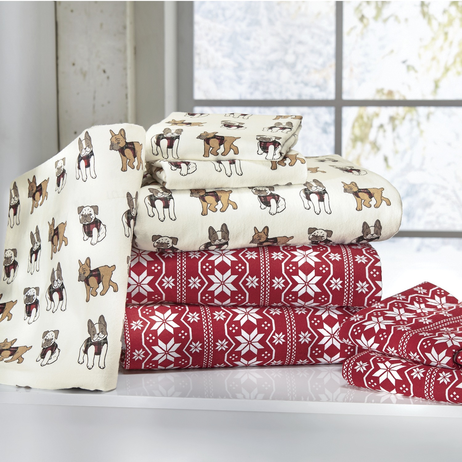 Holiday Cotton Flannel Sheet Set Ginny's