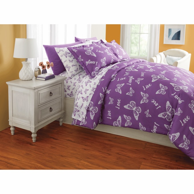 Butterfly Sentiments Down-Alternative Comforter, , large
