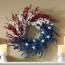 Americana Berry Wreath with Stars, , large