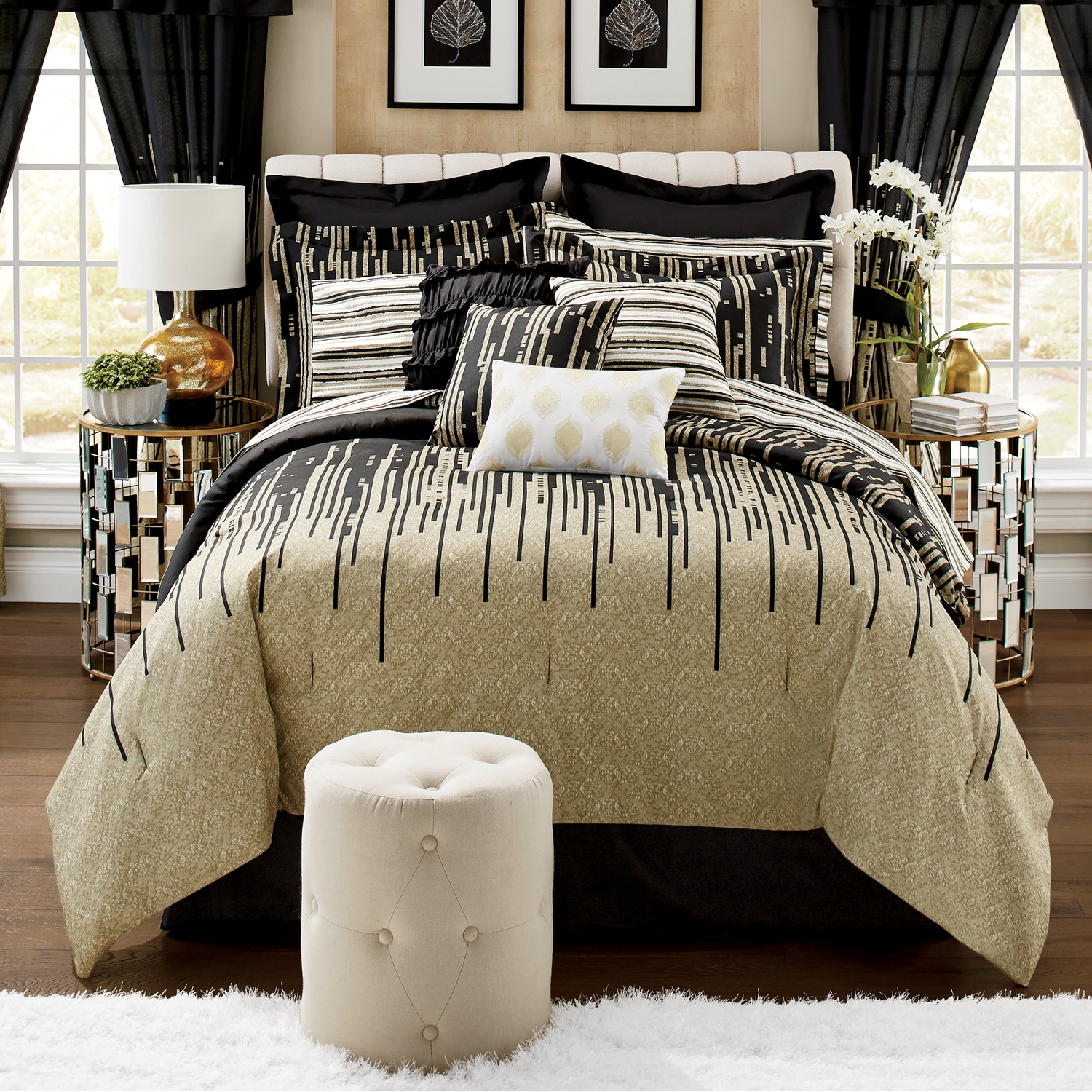 Comforter sets with on sale curtains