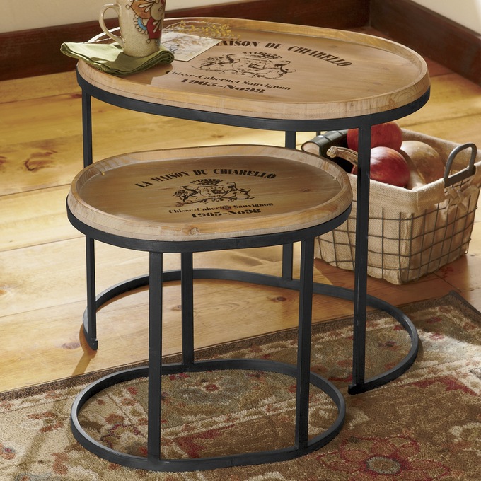 Set of 2 Chateau Nesting Tables, , large