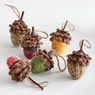 Set of 6 Mixed Acorns, , large