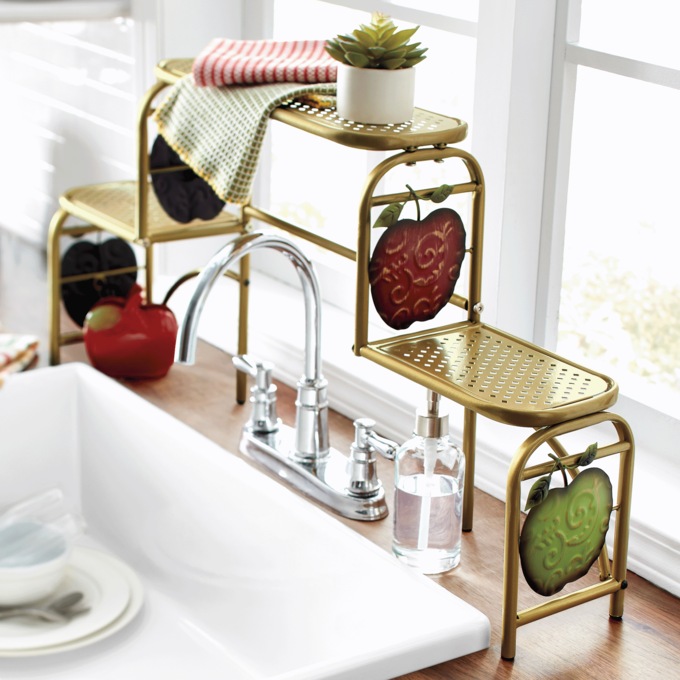 Leafy Apple Sink Shelf, , large