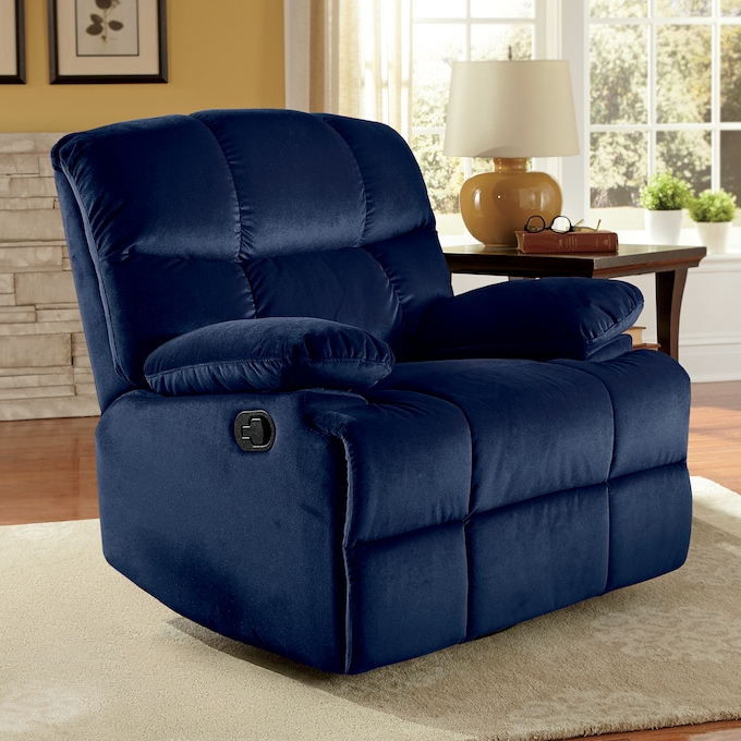 Microfiber Swivel Rocker Recliner, , large