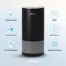 Hunter HP450 HEPA/UVC Tower Air Purifier, Black, large