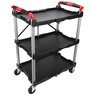 Performance Tool Folding Tool Cart, Black, large
