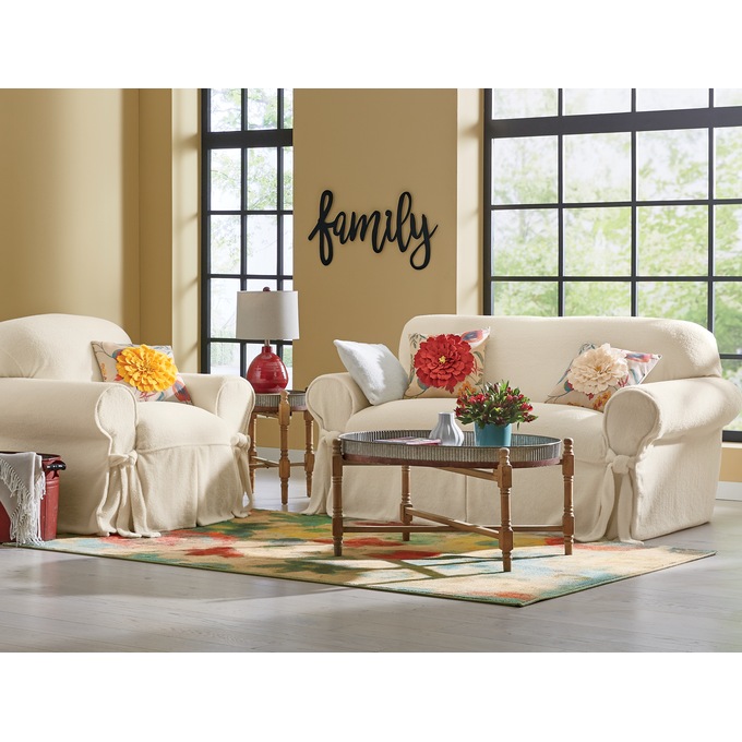 Boucle Slipcovers and Pillow Cover, , large