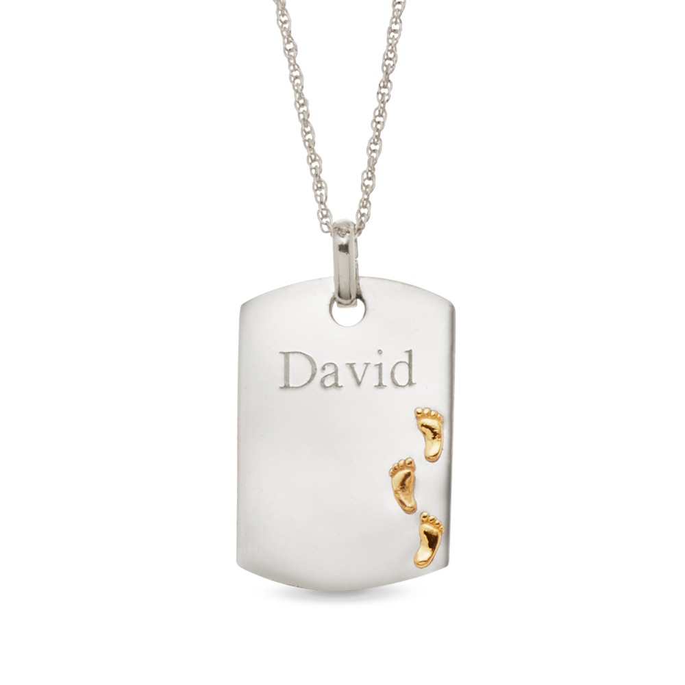 Personalized Inspirations/Name Two-tone Pendant, , large