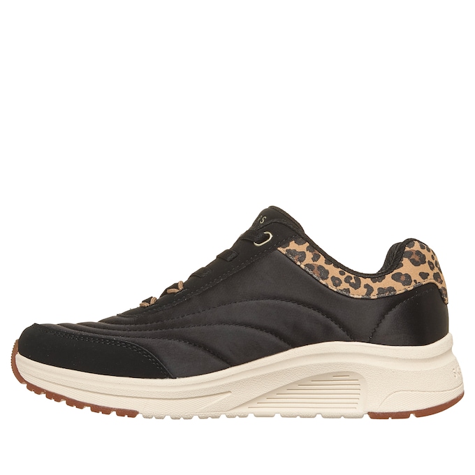 Skechers Uno Lite 2 Slip-On with Leopard Suede Trim, , large