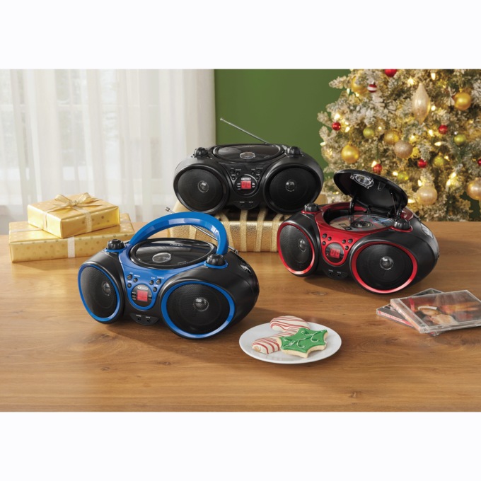 JENSEN Portable Stereo with CD Player & AM/FM Radio, , large