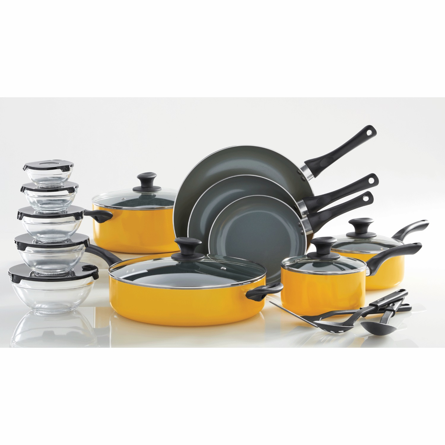 Ginny's 24Piece Nonstick Kitchen Essentials Cookware Set Ginny's
