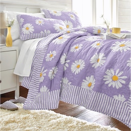 Daisy Quilt, Lilac, large