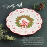 Dolly Parton Holiday Toile 13-Inch Serving Platter, , large