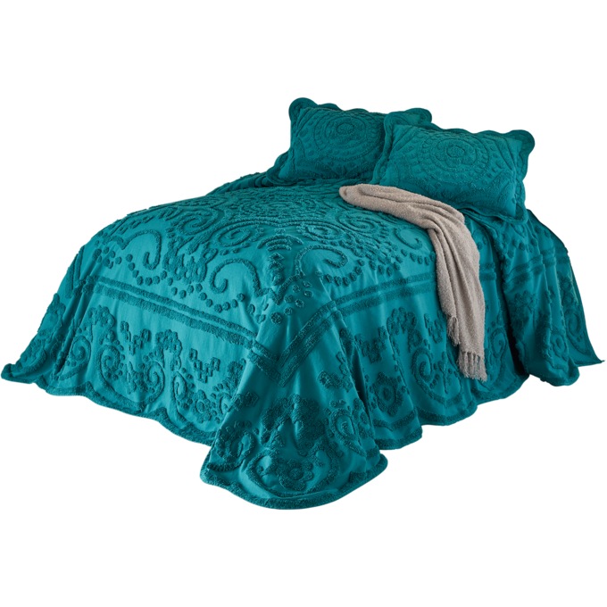 Scallop Chenille Bedspread, , large