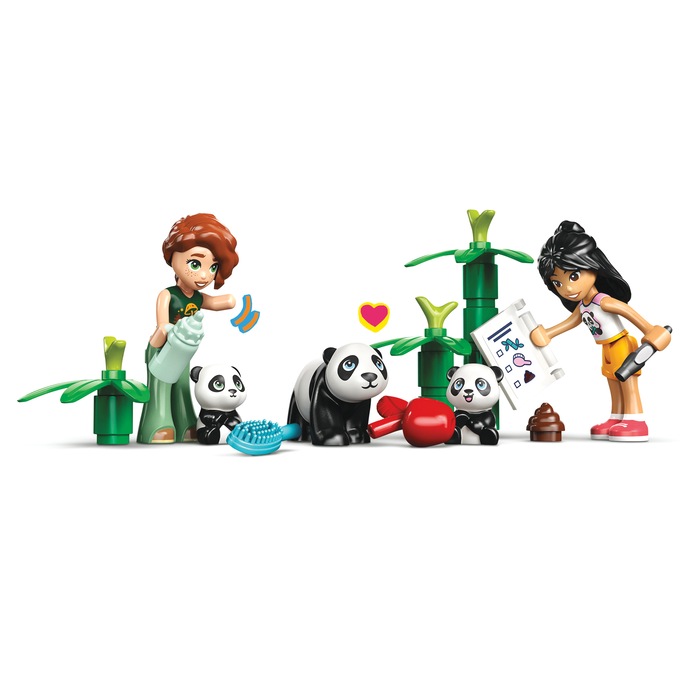 LEGO Friends Panda Sanctuary Animal Care, , large