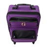 Montgomery Ward Personalized 3-Piece Soft-Sided Carry-On Set, Purple, large