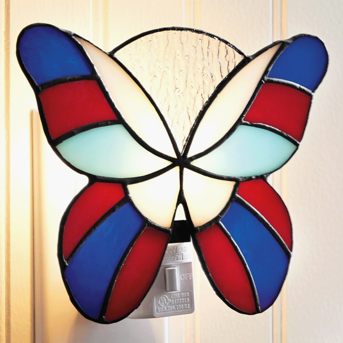 Americana Butterfly Nightlight, Multi, large
