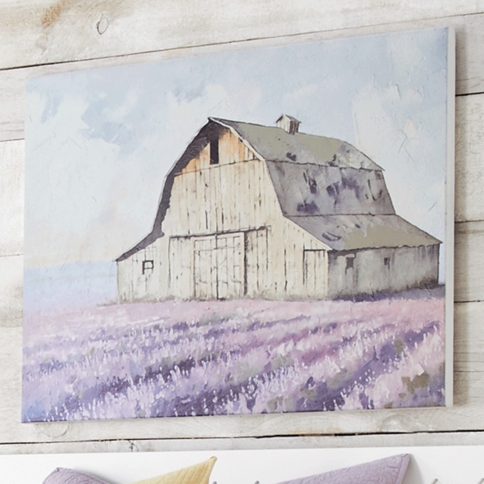 Lavender Field Barn Wall Art, , large