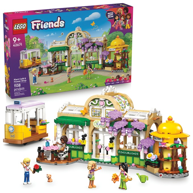 LEGO Friends Plant Café & Flower Shop, , large