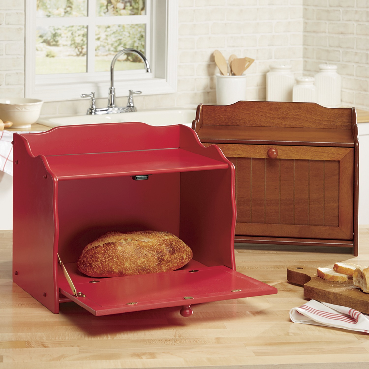 Beadboard Bread Box Ginny's