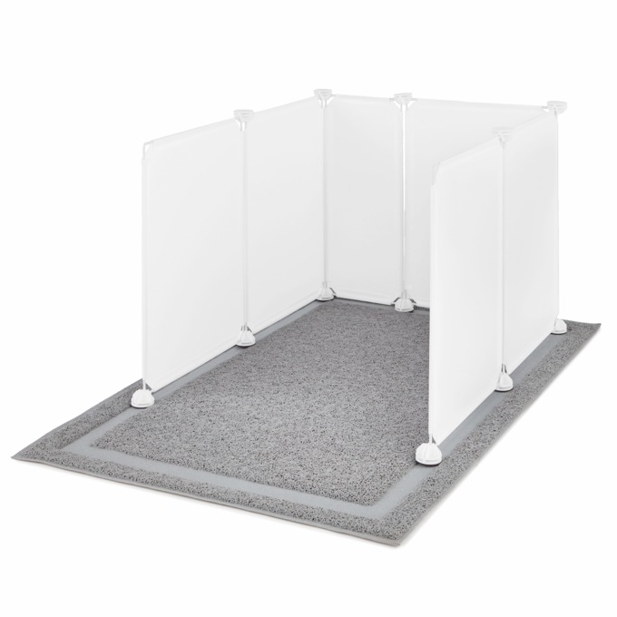 Cat Litter Box Guards with Mat, , large