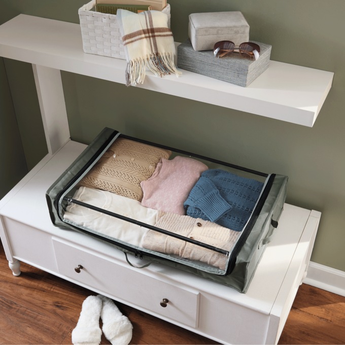 Rolling Storage Drawer with Window, , large