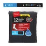Men's 12-Pack Cushion Crew Sock, Black, large
