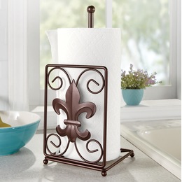 Fleur-De-Lis Paper Towel Holder, , large