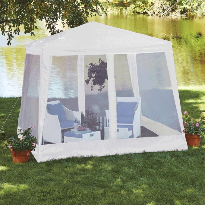 Temporary Gazebo with Netting, , large