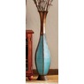 Teal Embossed Vase, , large