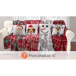 Novelty Plush Throw and Pillow Set, , large
