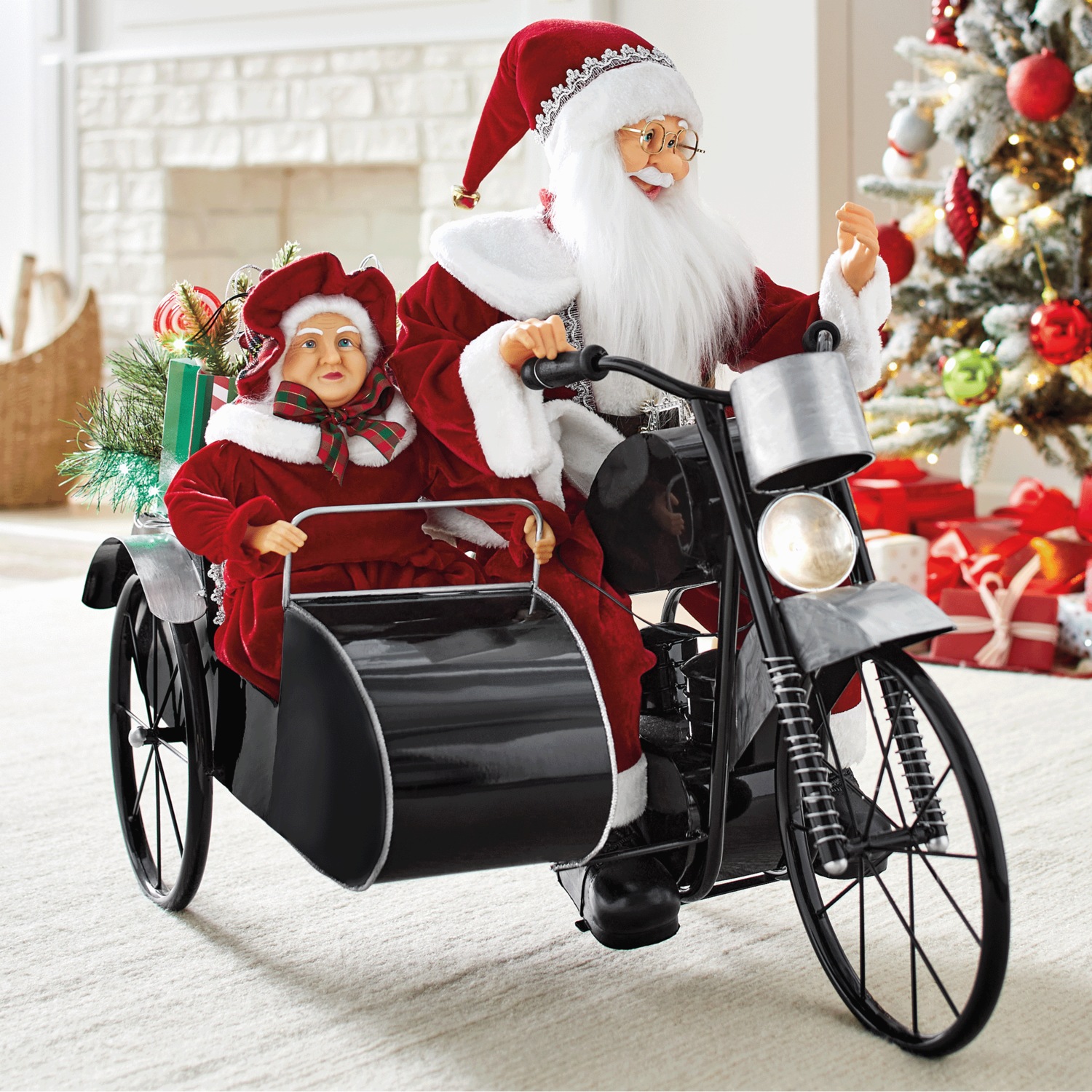 Santa on Motorcycle | Ginny's
