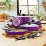 Ginny's 22-Piece Ceramic Cookware Set, , large