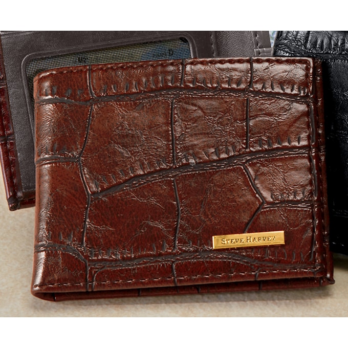 Croco Bi-Fold Wallet by Steve Harvey, , large