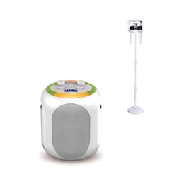 Singing Machine Wireless Pedestal Karaoke System &amp; Bluetooth Speaker, , large