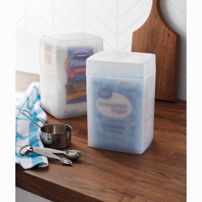Set of 2 Nesting Flour/Sugar Containers, , large