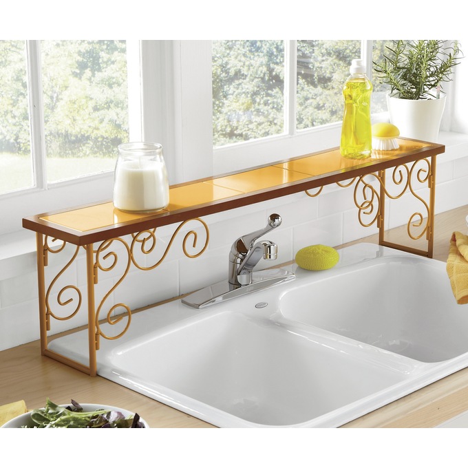 Colorblock Over-the-Sink Shelf | Ginny's