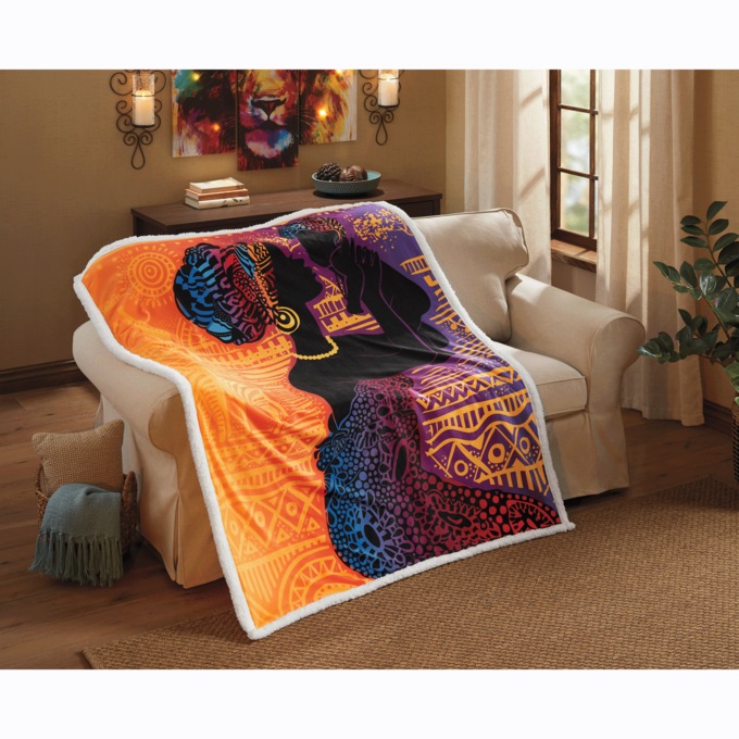Ultra-Soft Patterned Novelty Sherpa Throw, , large