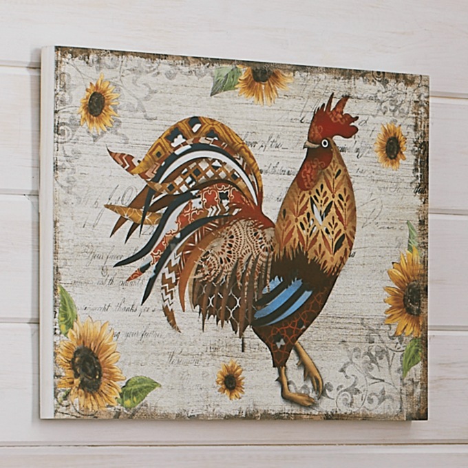 Colorful Rooster Wall Art