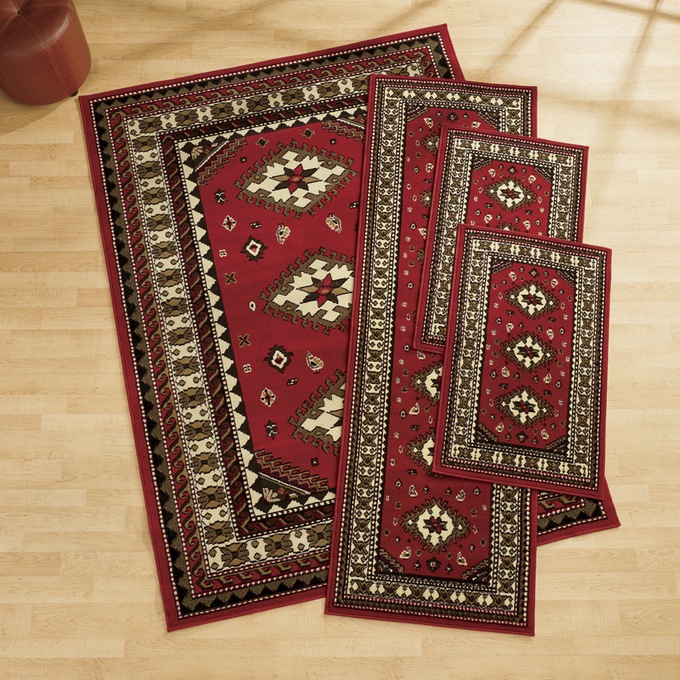 4-Piece Tres Rug Set, , large