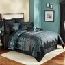 Kismet Woven Jacquard Comforter Set, 10 Pieces, Teal, large