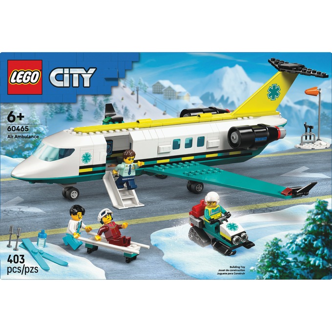LEGO City Emergency Air Ambulance Airplane, , large