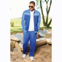 Carl Men's 2-Piece Colorblock French Terry Active Set, , large