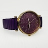 Ladies' Embellished Stretch-Band Colorful Watch, Purple, large