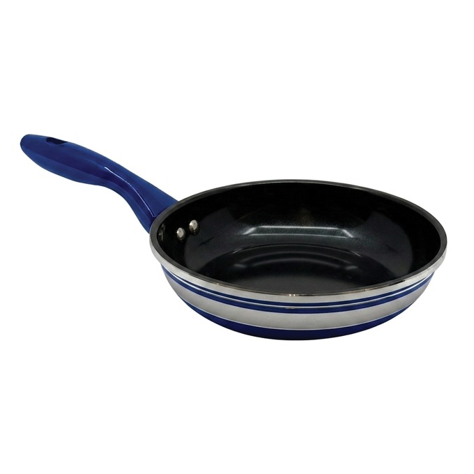 Chef Tested 8-Piece Ceramic Banded Cookware Set by Wards, Black, large