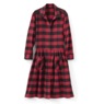 Flannel Cotton Midi Dress with Pockets, , large