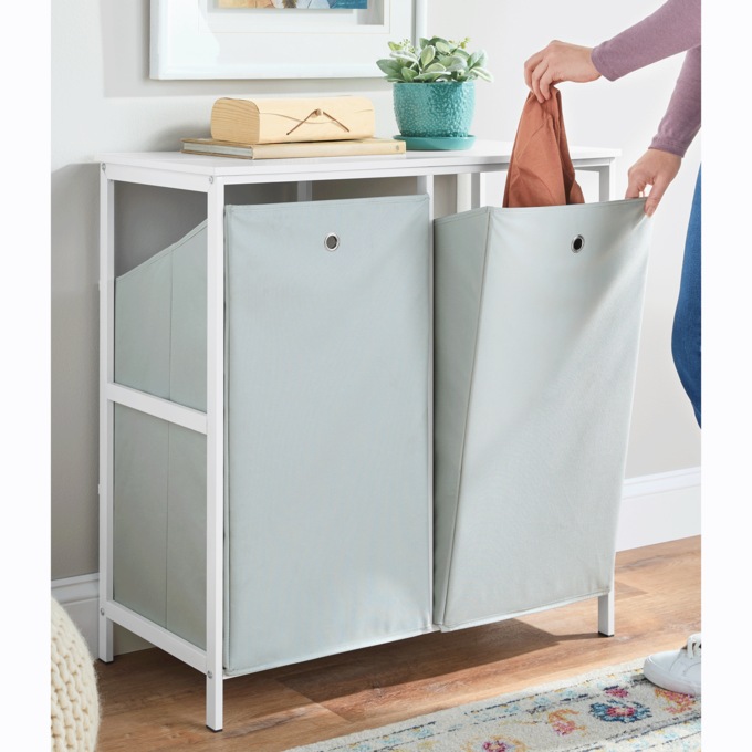 Tilting Double Hamper, , large