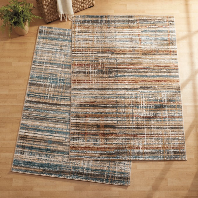 Karma Rug, Blue, large