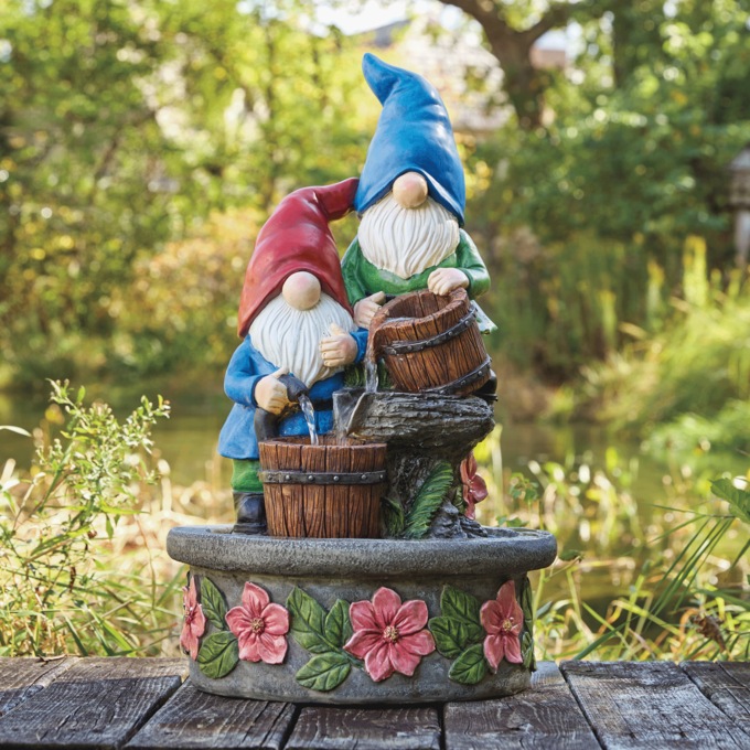 Gnome Fountain, Multi, large
